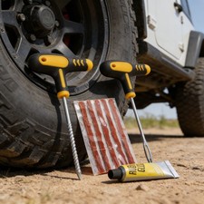 Car Tire Puncture Repair Kit Tubeless Tyre Plug Tool Needle Patch Set