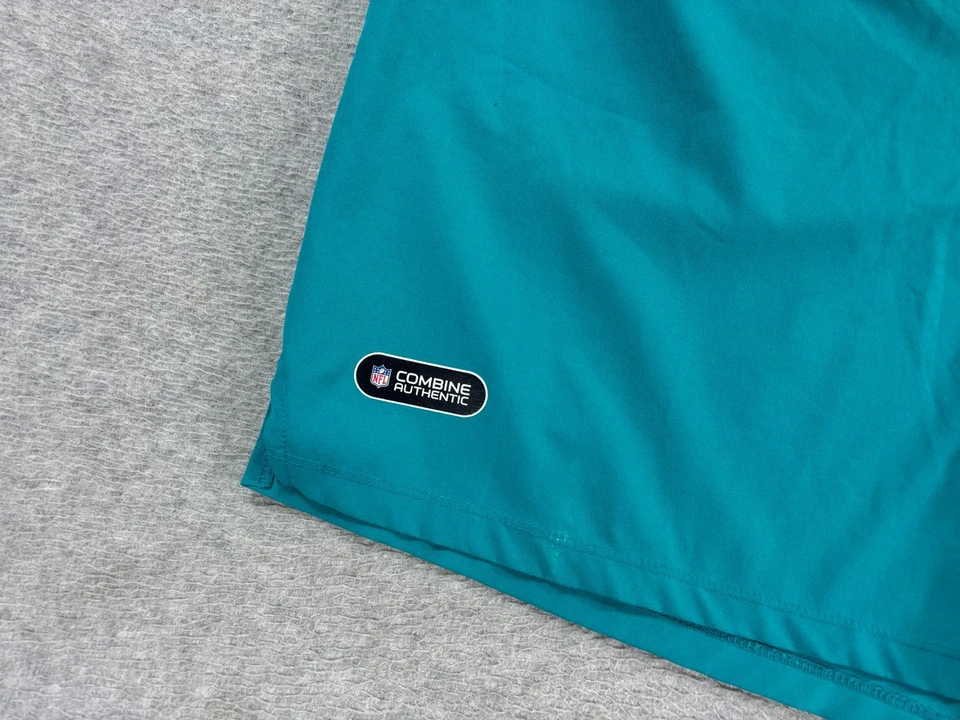 Pantalones cortos de práctica de fútbol americano Miami Dolphins Under Armour combinados (para hombre 2XL) Aqua Foto 3 de 4