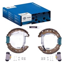 HELLA BREMSBACKEN-SATZ 203,2mm HINTERACHSE passend für PEUGEOT 206 206+ | 8DB