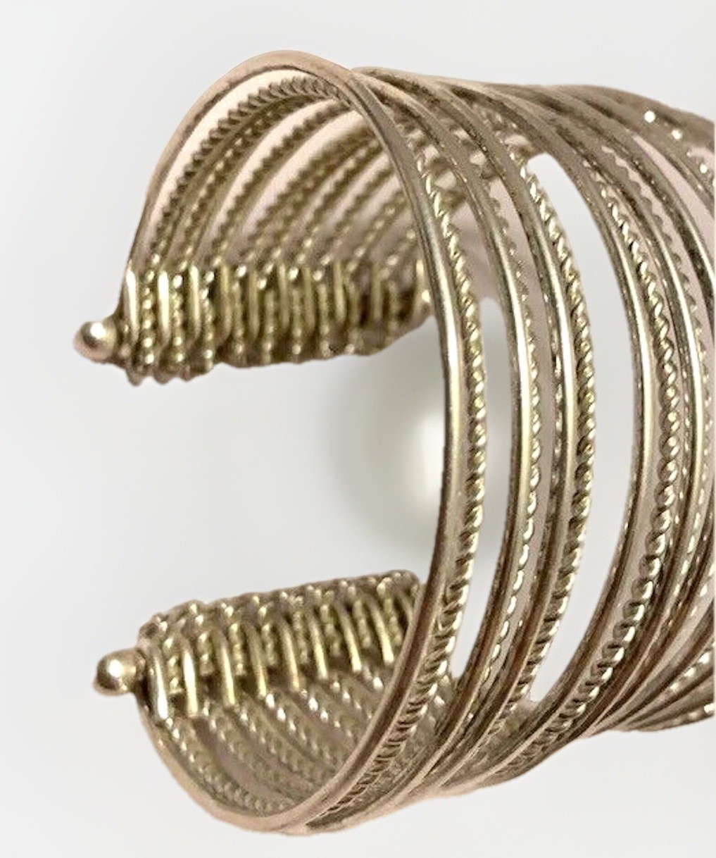 Cuff Bracelet Stack Boho Western Bangle Set 2 Rod… - image 12