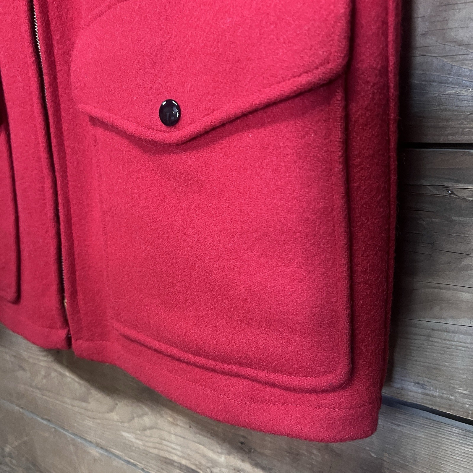 Vintage Pendleton Mens Jacket Red Medium - image 6