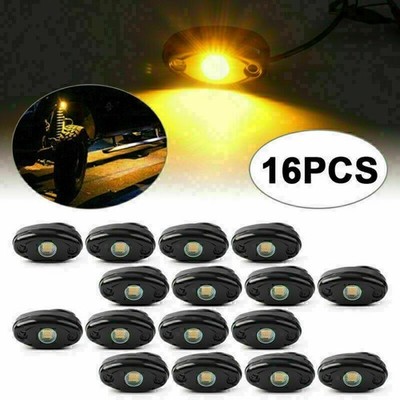 9W Gelbes Auto LED Rock Light für JEEP Offroad Truck Under Body Trail Rig Lights