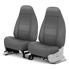 Coverking Premium Leatherette 1st Row Medium Gray Custom Seat Covers