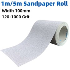 1m/5m Width 100mm Sandpaper Roll Emery Cloth Abrasive Paper Roll for Wood Metal