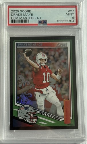 Drake Maye [Gem Master] #27 2025 Panini Score card