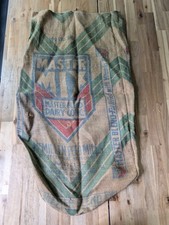 Vintage Master Mix Master Blend Dairy McMillen Burlap 100lb Feed Sack Bag Seed
