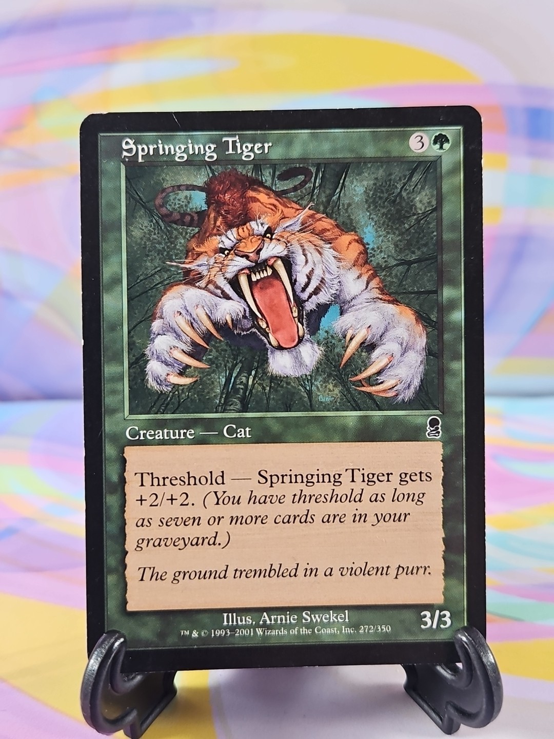 Magic the Gathering MTG Odyssey 2001 Card | Springing Tiger 272/350