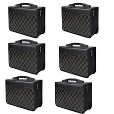 6Sets 128 Disc CD/DVD Wallet Binder Book Sleeves Storage Bag Carrying Case