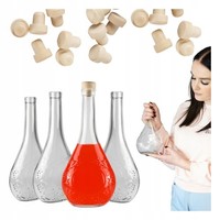 5X Weinflaschen Aus Glas 500Ml FüR LiköR, Saft, Wein, Obstbrand 0,5L