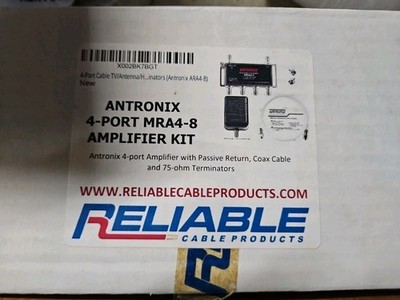 Antronix~4-port MRA4-8~Amplifier Kit~Passive Return,Coax Cable,75-ohm Terminator