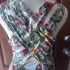 Nieman Marcus Womens Floral Dress Large NWOT Beautiful boho