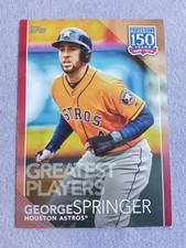 George Springer 2019 Topps Update 150 Years of Baseball SP RED PARALLEL #d 01/10