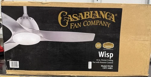 Casablanca Wisp 44" Modern Ceiling Fan - Pewter, LED Light, Remote, 59150 - Picture 9 of 13
