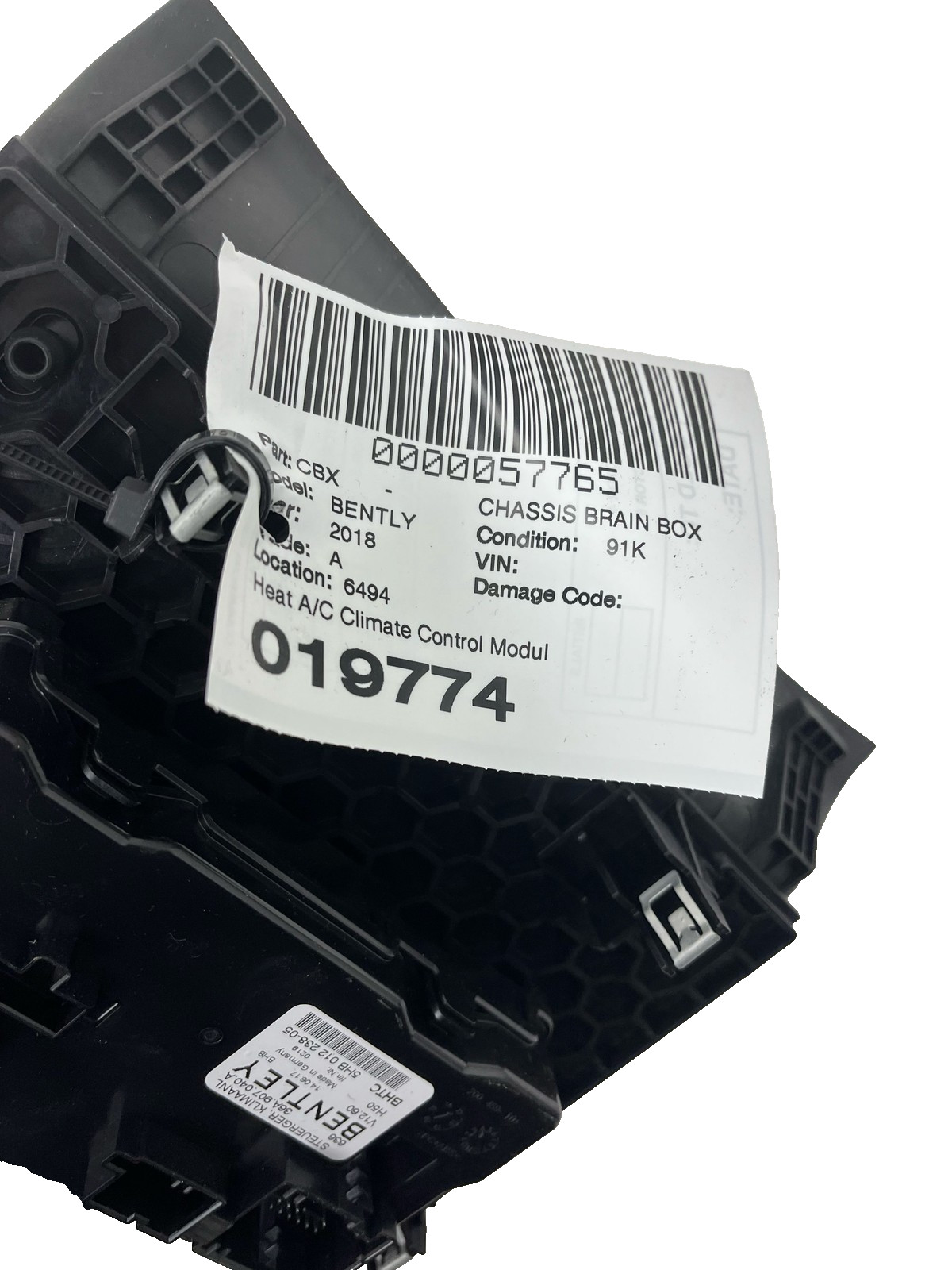 Bentley Bentayga 2015-2020 Hvac control module P/N 36A907040