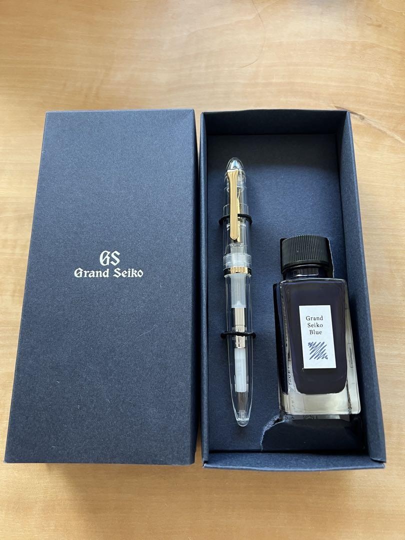 Grand Seiko グランドセイコー インク & ペン セット Grand Seiko Fountain Pen And Blue Ink Set | eBay