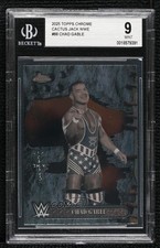 2025 Topps Chrome WWE x Cactus Jack Chad Gable #88 BGS 9 MINT 3hd