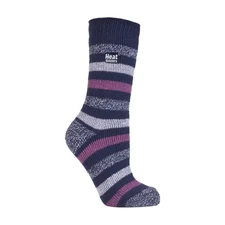 Heat Holders - Women's Thick Patterned Warm Winter Striped Twist Thermal Socks