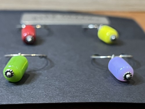 Set of 4 Handmade Wine Glass Charms by De'Ki Barrel Shape - Afbeelding 6 van 8