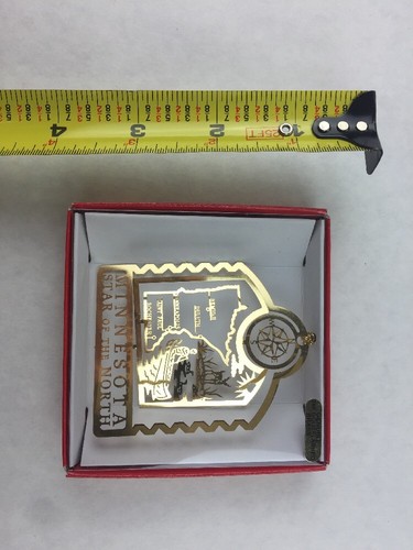 Nations Treasures Minnesota Star of North 24K Brass Metal Ornament Souvenir - Picture 6 of 7