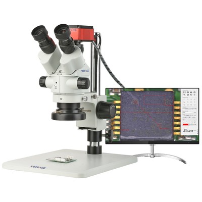 KOPPACE 3.5X-90X 4K 8.3 Million Pixels Trinocular Stereo Measurement Microscope