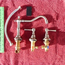 NEW KBC KITCHENBATHCOLLECTION CLASSIC BRUSHED NICKEL BATHROOM FAUCET KBC