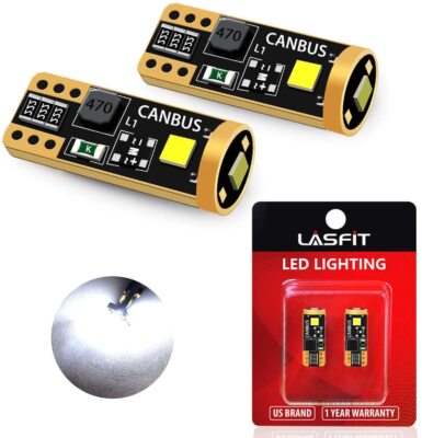 White LED Map Light T10 194 168 Bulb for Volkswagen Passat 2012-2015 Error Free