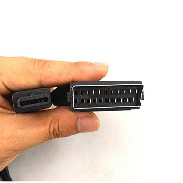 6 ft (PAL) RGB For Nintendo SNES NGC 1.8M Scart TV AV HD Lead AV Cable - Image 2 of 3