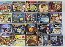 LOT OF 20 PC CD-ROM GAMES MYSTERIES  ADVENTURE, PUZZLE EXCELLENT CONDITION