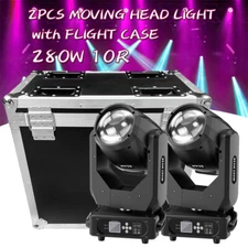 280W 10R Beam Stage Light /Flight case DMX LED Gobo Prism Moving Head Spot Show