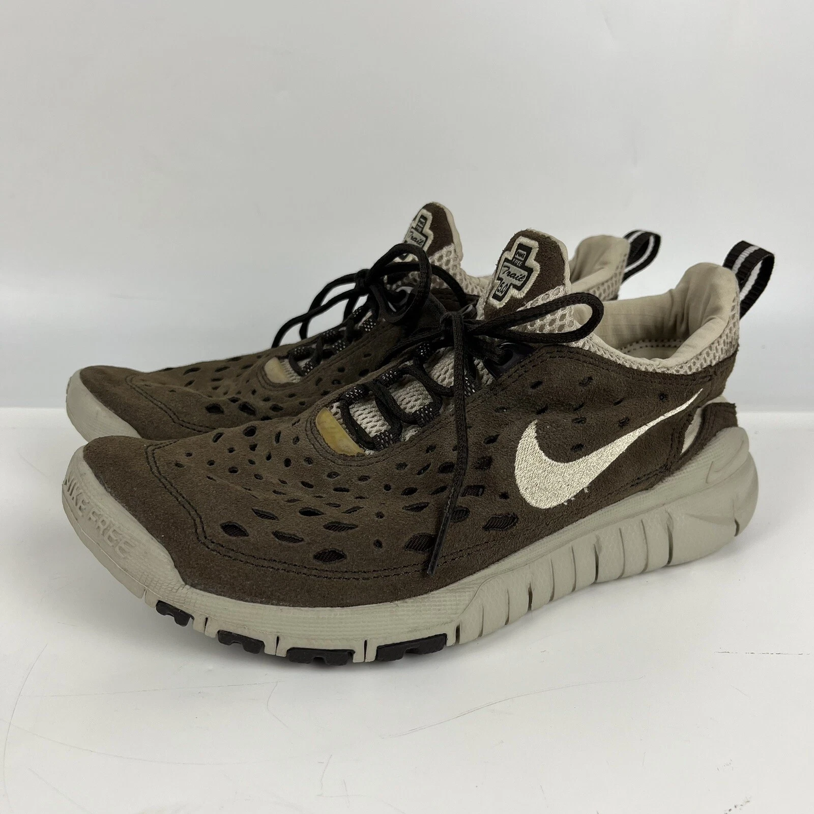 Men's Nike Free Run Trail 5.0 Running Training Shoes Brown 311115-211 US Size 7