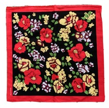 Rose Bandannas Red Flower Bandana 55cm 55cm