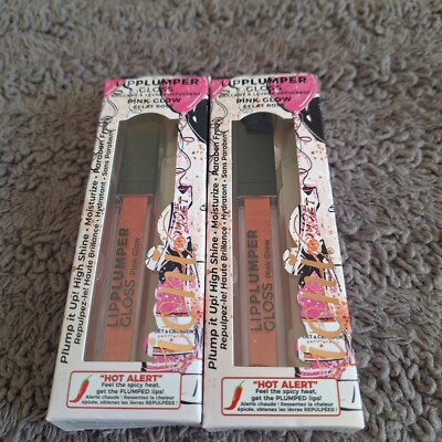 2 Pack IONI Lipplumer Gloss PINK GLOW (Coral Pink) Hot Spicy