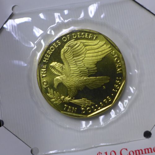 Lot of (3) Marshall Island $10 brass commemorative coins 1991-1994 BU - Picture 6 of 7