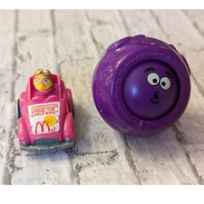 Vtg Happy Meal McDonald Toys Birdie McDonalds Happy Meal Roll-A Round Grimace
