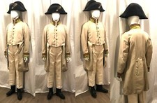 Movie prop costume French Napoleonic Officer Waterloo Napoleon coat pants boots