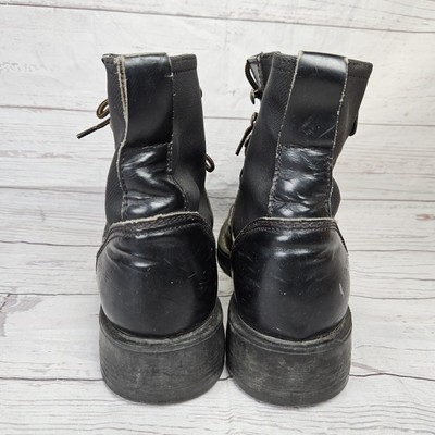 OXS Combat Boots Black Lace Up Made In Italy EU 37 Womens 7  display picture 3