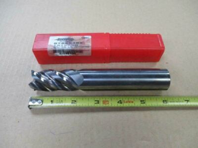 Accupro 1''x1''x 2'' Length of Cut x 6'' Long Solid Carbide Single End Mill NEW T267