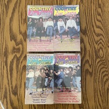 Vintage Learn Country Line Dancin' VHS 1993 Volume 1-4 New