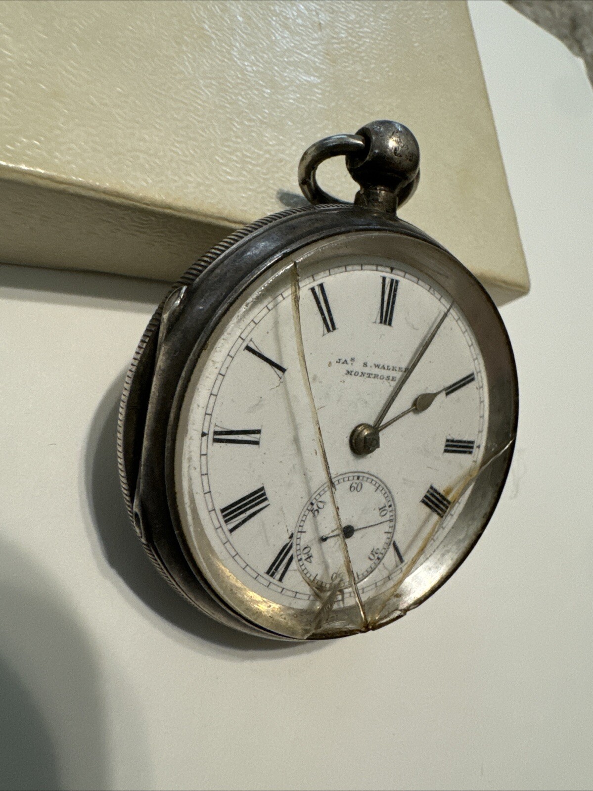 Antique solid silver Gents James Walker London po… - image 3