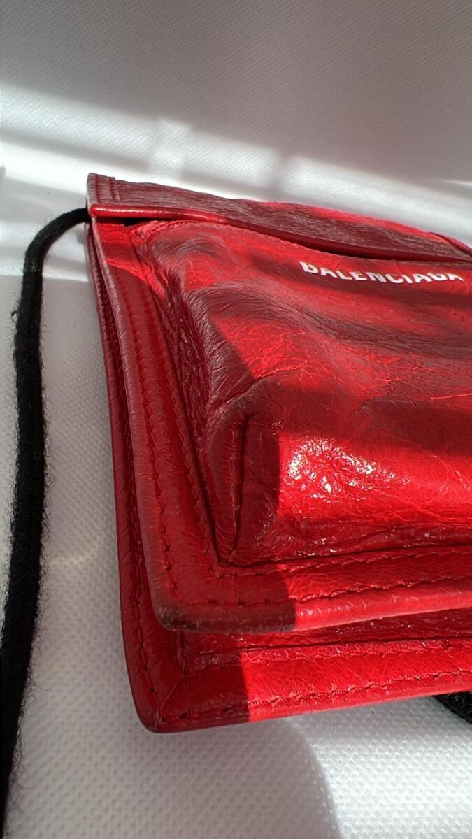 AUTHENTIC Balenciaga Explorer Small Pouch Black Crinkled pre AUTHENTIC Balenciaga Explorer Small Pouch Black Crinkled pre
