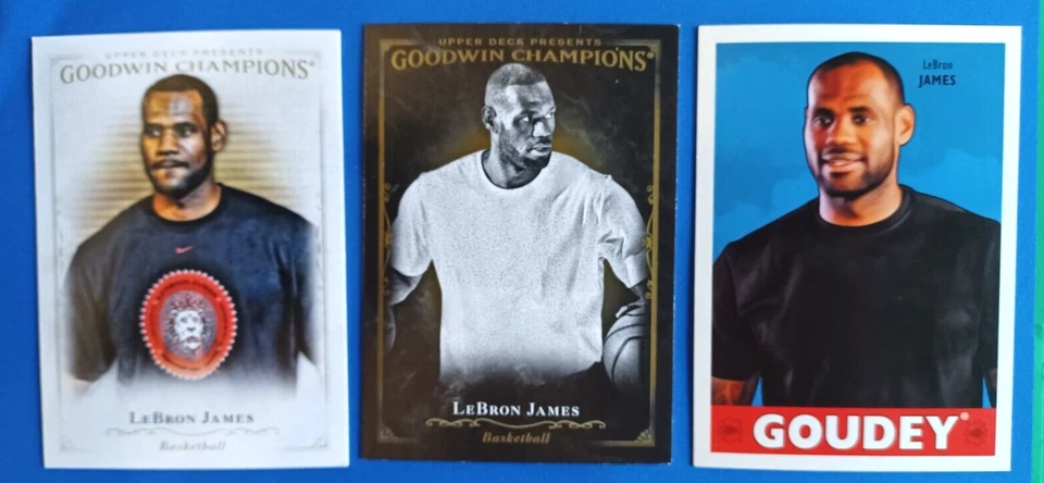 LOTE DE 7 GOODWIN CHAMPIONS 2016 LEBRON JAMES 4X 54 1X 4 1X 123 SP 1X 5 GOUDEY Foto 2 de 4