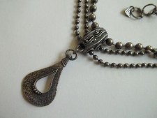 SILPADA 925 sterling silver necklace,great cnd,46g weight,16"long,pendant1 1/2"