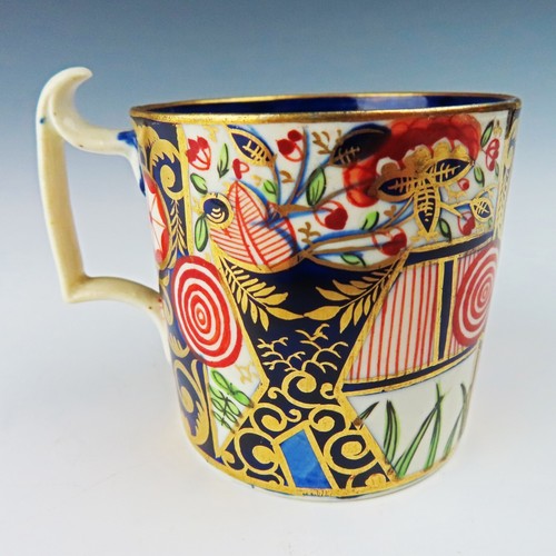 Lata de café de porcelana Derby patrón Imari c.1806-1825 - Imagen 4 de 8
