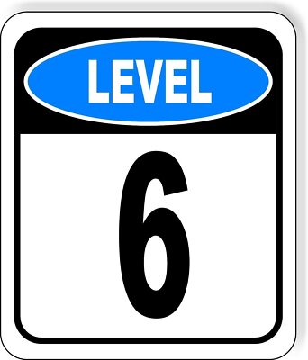 LEVEL 6 PARKING GARAGE Metal Aluminum composite sign | eBay