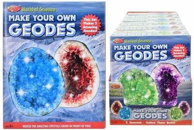 Make Your Own Geodes World Of Science Crystals Rock Growing Kit Learning 9736 5033849065553 Ebay