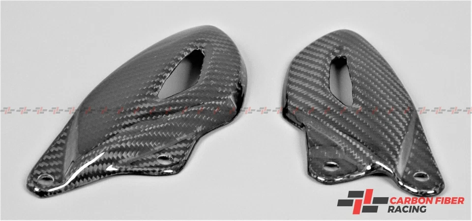 2007-2011 Triumph Street Triple, R Heel Plates - 100% Carbon Fiber - Imagem 2 de 3