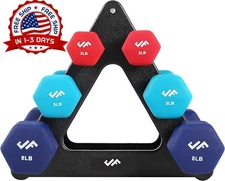 Juego De Pesas Mancuernas Para Ejercicios En Casa Para Mujer 32 Lbs Set NEW US..