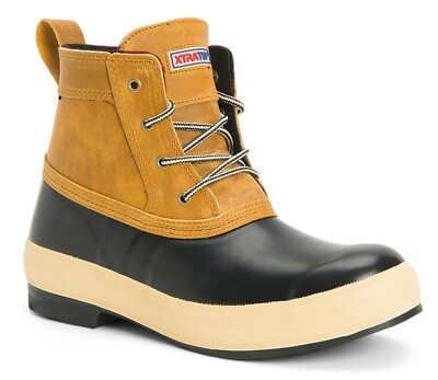 Xtratuf Men's 6 Inch Legacy Lace Boot - Black/Amber Gold