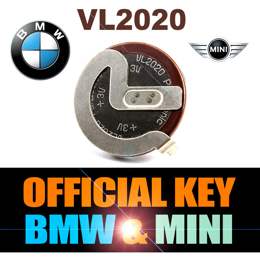 Batterie VL2020 pour clé BMW E46 E90 et Mini pile rechargeable accu