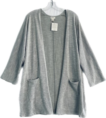 Anthropologie Donni Strickjacke Pullover Staubbecher grau Einheitsgröße NEU mit Etikett - Bild 1 von 7